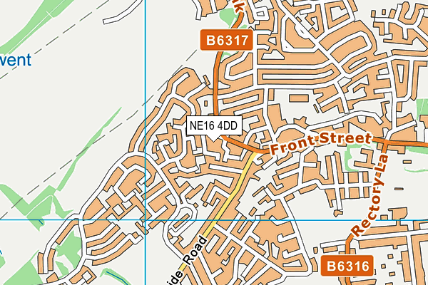 NE16 4DD map - OS VectorMap District (Ordnance Survey) NE16 4DD map - OS VectorMap District (Ordnance Survey)