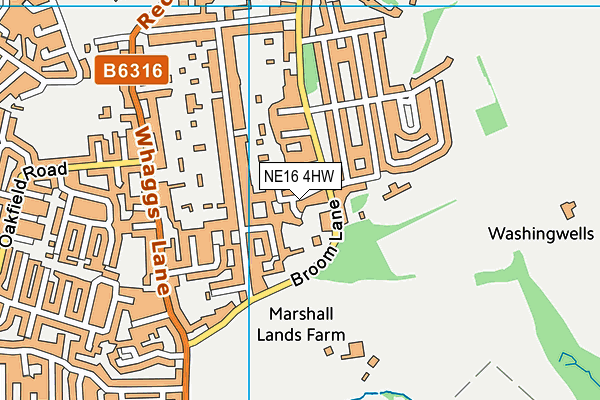 NE16 4HW map - OS VectorMap District (Ordnance Survey) NE16 4HW map - OS VectorMap District (Ordnance Survey)