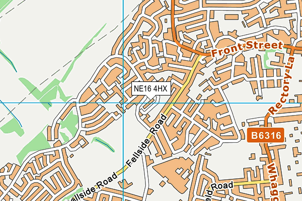 NE16 4HX map - OS VectorMap District (Ordnance Survey) NE16 4HX map - OS VectorMap District (Ordnance Survey)
