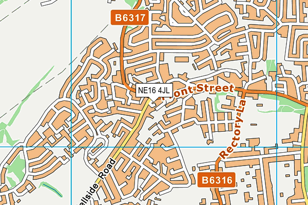 NE16 4JL map - OS VectorMap District (Ordnance Survey) NE16 4JL map - OS VectorMap District (Ordnance Survey)
