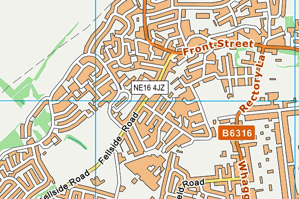 NE16 4JZ map - OS VectorMap District (Ordnance Survey) NE16 4JZ map - OS VectorMap District (Ordnance Survey)