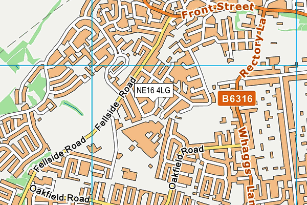 NE16 4LG map - OS VectorMap District (Ordnance Survey) NE16 4LG map - OS VectorMap District (Ordnance Survey)