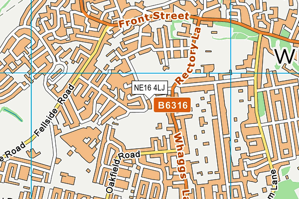 NE16 4LJ map - OS VectorMap District (Ordnance Survey) NE16 4LJ map - OS VectorMap District (Ordnance Survey)
