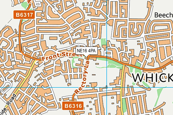 NE16 4PA map - OS VectorMap District (Ordnance Survey) NE16 4PA map - OS VectorMap District (Ordnance Survey)