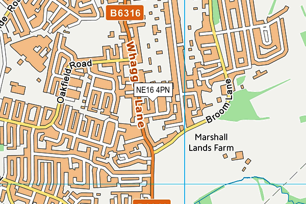 NE16 4PN map - OS VectorMap District (Ordnance Survey) NE16 4PN map - OS VectorMap District (Ordnance Survey)