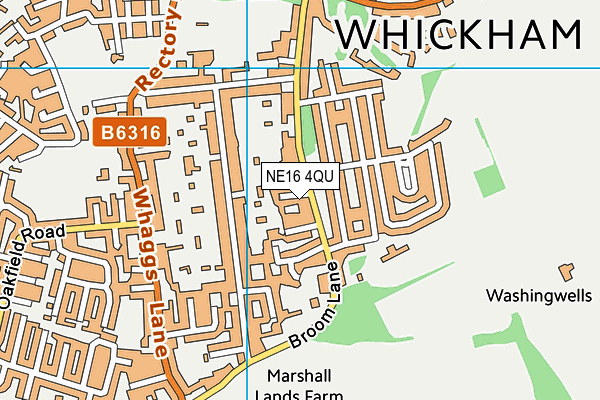 NE16 4QU map - OS VectorMap District (Ordnance Survey) NE16 4QU map - OS VectorMap District (Ordnance Survey)
