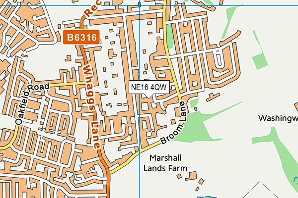 NE16 4QW map - OS VectorMap District (Ordnance Survey) NE16 4QW map - OS VectorMap District (Ordnance Survey)