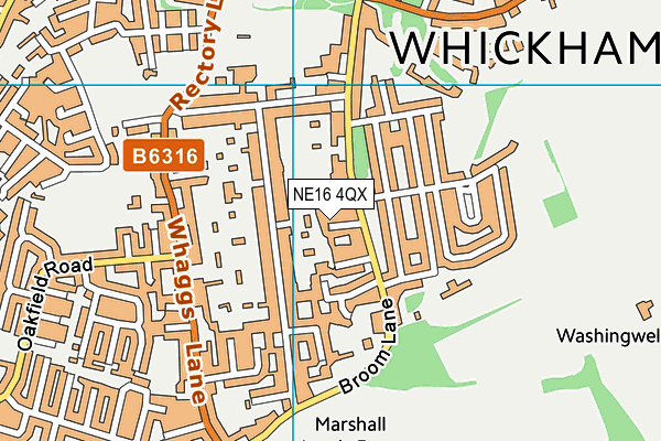 NE16 4QX map - OS VectorMap District (Ordnance Survey) NE16 4QX map - OS VectorMap District (Ordnance Survey)