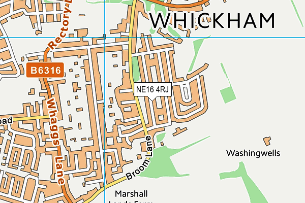 NE16 4RJ map - OS VectorMap District (Ordnance Survey) NE16 4RJ map - OS VectorMap District (Ordnance Survey)
