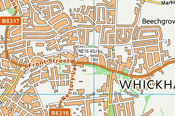 NE16 4SJ map - OS VectorMap District (Ordnance Survey) NE16 4SJ map - OS VectorMap District (Ordnance Survey)