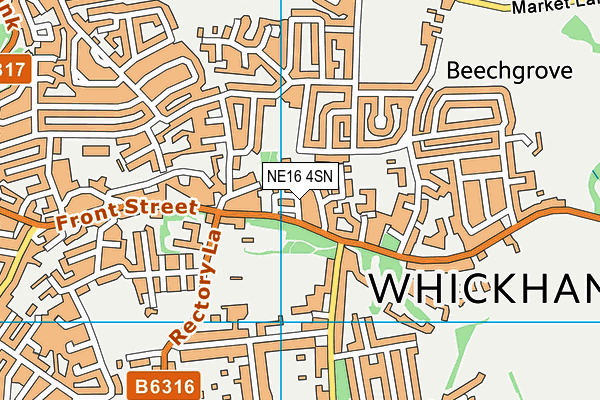 NE16 4SN map - OS VectorMap District (Ordnance Survey) NE16 4SN map - OS VectorMap District (Ordnance Survey)