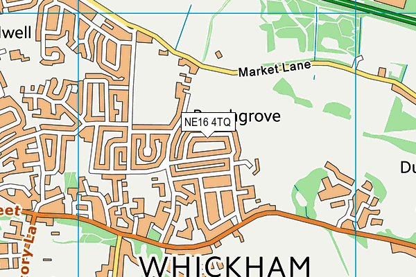 NE16 4TQ map - OS VectorMap District (Ordnance Survey) NE16 4TQ map - OS VectorMap District (Ordnance Survey)