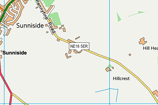 NE16 5ER map - OS VectorMap District (Ordnance Survey) NE16 5ER map - OS VectorMap District (Ordnance Survey)
