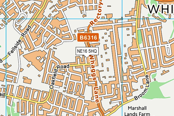 NE16 5HQ map - OS VectorMap District (Ordnance Survey) NE16 5HQ map - OS VectorMap District (Ordnance Survey)