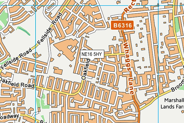 NE16 5HY map - OS VectorMap District (Ordnance Survey) NE16 5HY map - OS VectorMap District (Ordnance Survey)