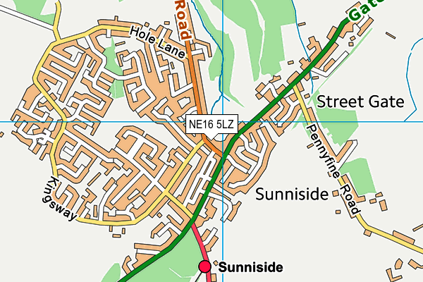 NE16 5LZ map - OS VectorMap District (Ordnance Survey) NE16 5LZ map - OS VectorMap District (Ordnance Survey)