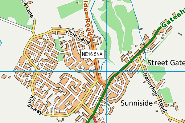 NE16 5NA map - OS VectorMap District (Ordnance Survey) NE16 5NA map - OS VectorMap District (Ordnance Survey)