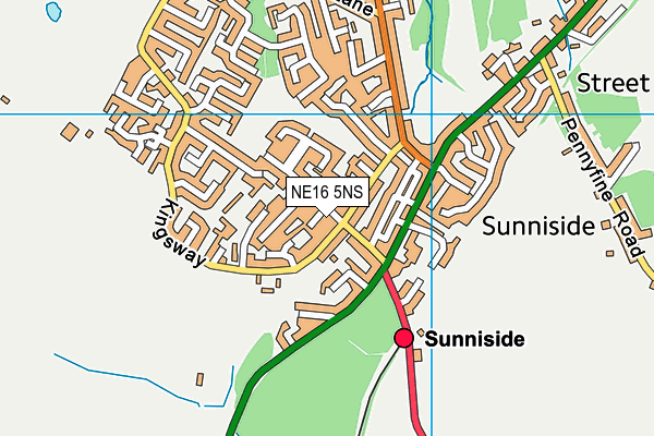 NE16 5NS map - OS VectorMap District (Ordnance Survey) NE16 5NS map - OS VectorMap District (Ordnance Survey)