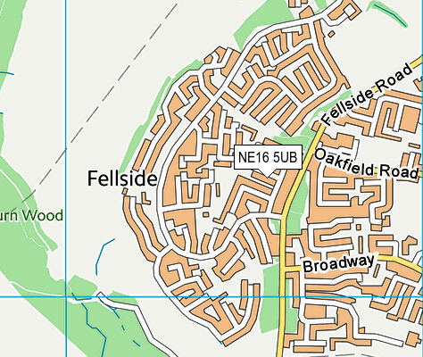 NE16 5UB map - OS VectorMap District (Ordnance Survey) NE16 5UB map - OS VectorMap District (Ordnance Survey)
