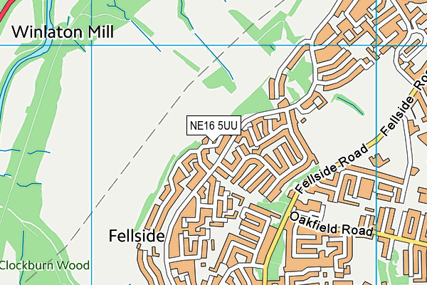 NE16 5UU map - OS VectorMap District (Ordnance Survey) NE16 5UU map - OS VectorMap District (Ordnance Survey)