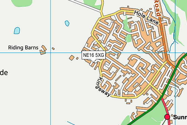 NE16 5XG map - OS VectorMap District (Ordnance Survey) NE16 5XG map - OS VectorMap District (Ordnance Survey)
