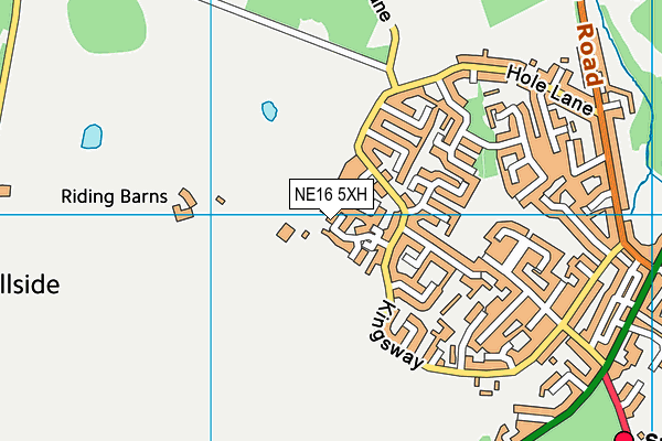 NE16 5XH map - OS VectorMap District (Ordnance Survey) NE16 5XH map - OS VectorMap District (Ordnance Survey)