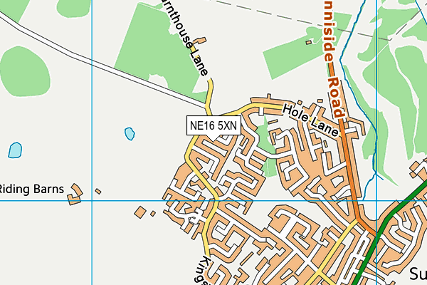 NE16 5XN map - OS VectorMap District (Ordnance Survey) NE16 5XN map - OS VectorMap District (Ordnance Survey)