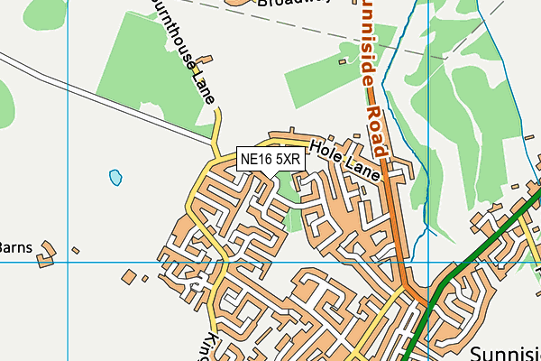NE16 5XR map - OS VectorMap District (Ordnance Survey) NE16 5XR map - OS VectorMap District (Ordnance Survey)