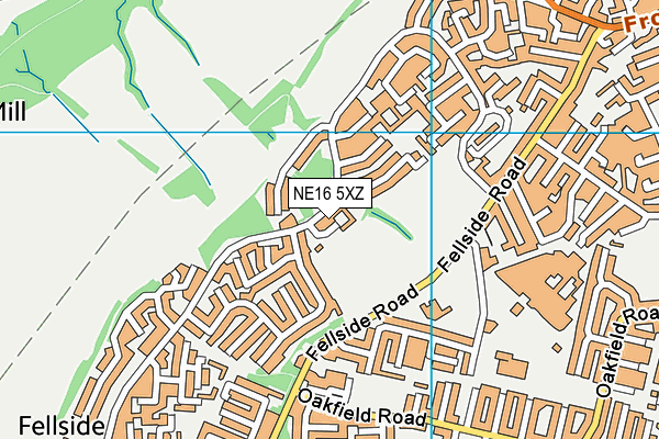 NE16 5XZ map - OS VectorMap District (Ordnance Survey) NE16 5XZ map - OS VectorMap District (Ordnance Survey)