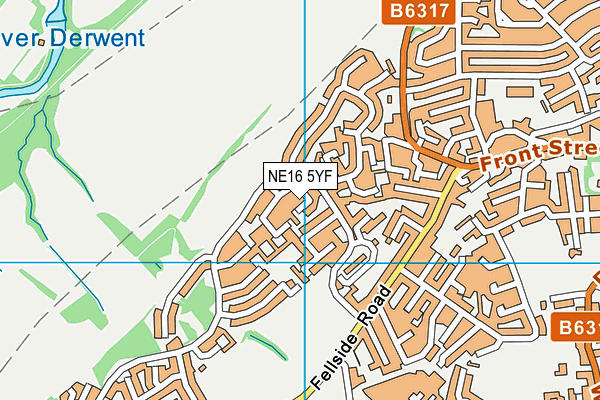 NE16 5YF map - OS VectorMap District (Ordnance Survey) NE16 5YF map - OS VectorMap District (Ordnance Survey)
