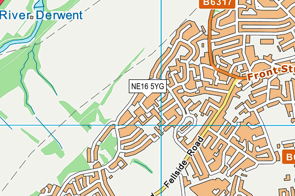NE16 5YG map - OS VectorMap District (Ordnance Survey) NE16 5YG map - OS VectorMap District (Ordnance Survey)