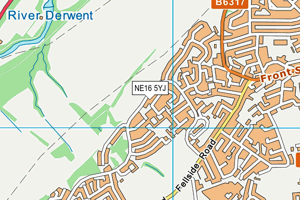 NE16 5YJ map - OS VectorMap District (Ordnance Survey) NE16 5YJ map - OS VectorMap District (Ordnance Survey)