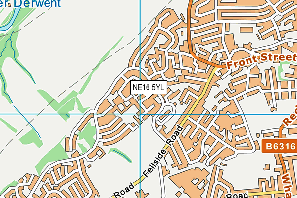 NE16 5YL map - OS VectorMap District (Ordnance Survey) NE16 5YL map - OS VectorMap District (Ordnance Survey)