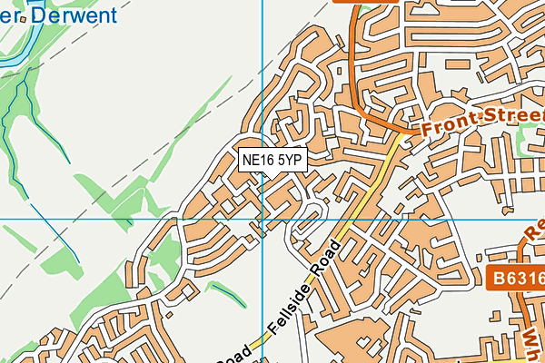 NE16 5YP map - OS VectorMap District (Ordnance Survey) NE16 5YP map - OS VectorMap District (Ordnance Survey)