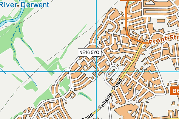 NE16 5YQ map - OS VectorMap District (Ordnance Survey) NE16 5YQ map - OS VectorMap District (Ordnance Survey)