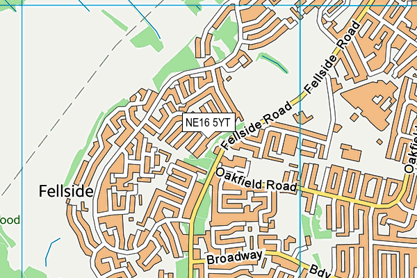 NE16 5YT map - OS VectorMap District (Ordnance Survey) NE16 5YT map - OS VectorMap District (Ordnance Survey)