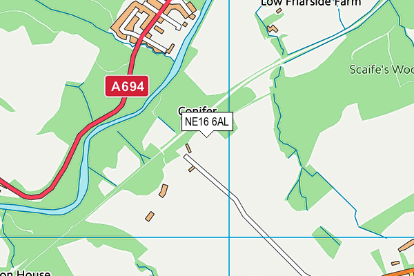 NE16 6AL map - OS VectorMap District (Ordnance Survey) NE16 6AL map - OS VectorMap District (Ordnance Survey)