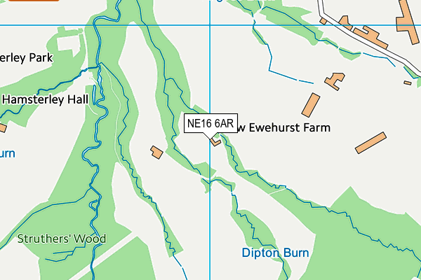 NE16 6AR map - OS VectorMap District (Ordnance Survey) NE16 6AR map - OS VectorMap District (Ordnance Survey)