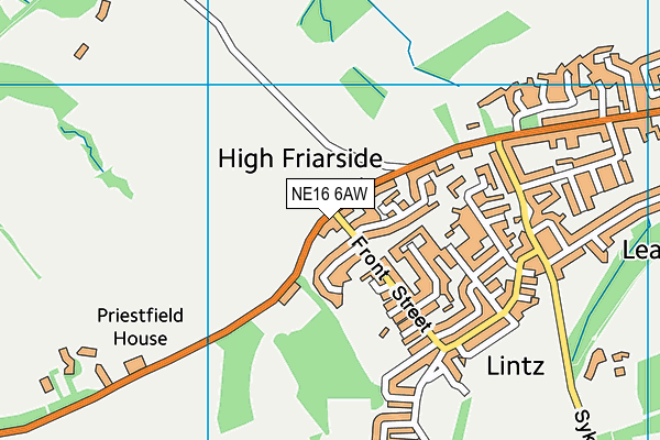 NE16 6AW map - OS VectorMap District (Ordnance Survey) NE16 6AW map - OS VectorMap District (Ordnance Survey)