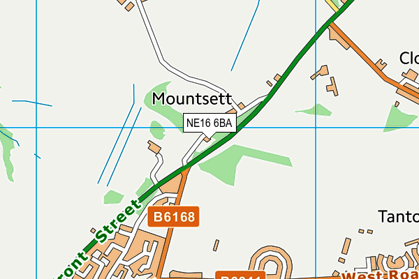 NE16 6BA map - OS VectorMap District (Ordnance Survey)
