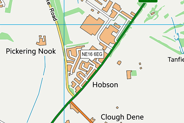 NE16 6EG map - OS VectorMap District (Ordnance Survey) NE16 6EG map - OS VectorMap District (Ordnance Survey)