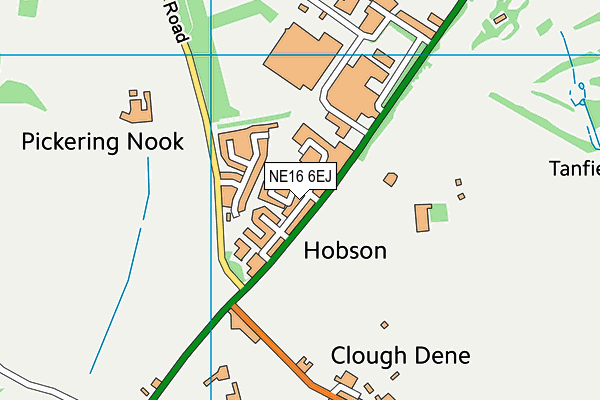 NE16 6EJ map - OS VectorMap District (Ordnance Survey) NE16 6EJ map - OS VectorMap District (Ordnance Survey)