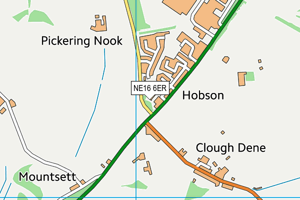 NE16 6ER map - OS VectorMap District (Ordnance Survey) NE16 6ER map - OS VectorMap District (Ordnance Survey)