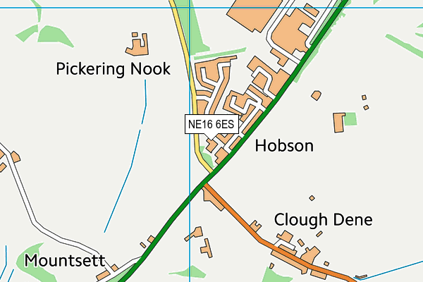 NE16 6ES map - OS VectorMap District (Ordnance Survey) NE16 6ES map - OS VectorMap District (Ordnance Survey)