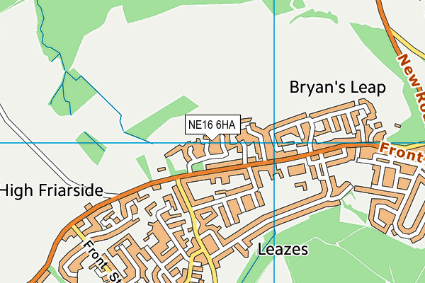 NE16 6HA map - OS VectorMap District (Ordnance Survey) NE16 6HA map - OS VectorMap District (Ordnance Survey)