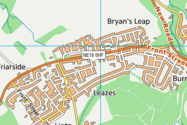 NE16 6HF map - OS VectorMap District (Ordnance Survey) NE16 6HF map - OS VectorMap District (Ordnance Survey)
