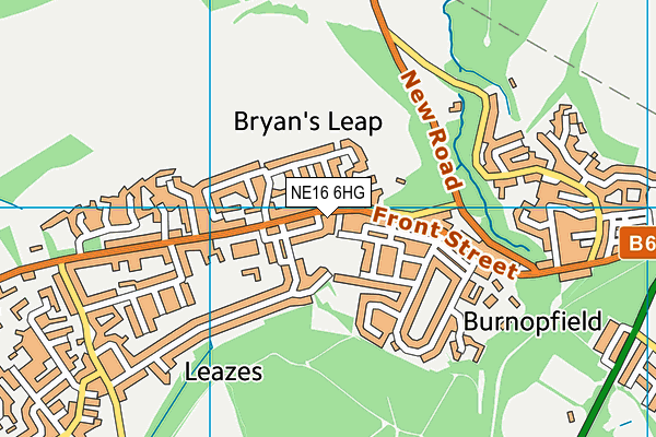 NE16 6HG map - OS VectorMap District (Ordnance Survey) NE16 6HG map - OS VectorMap District (Ordnance Survey)
