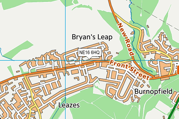 NE16 6HQ map - OS VectorMap District (Ordnance Survey)