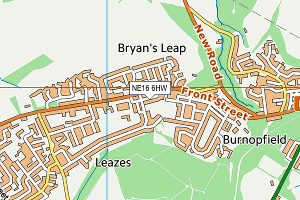 NE16 6HW map - OS VectorMap District (Ordnance Survey) NE16 6HW map - OS VectorMap District (Ordnance Survey)