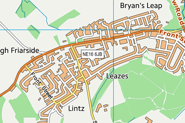 NE16 6JB map - OS VectorMap District (Ordnance Survey) NE16 6JB map - OS VectorMap District (Ordnance Survey)